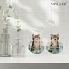 Self-adhesive Cartoon Animals Flowers Butterflies Switch Wall Stickers Puppy Kitten for Bedroom Living Room Home Decor
