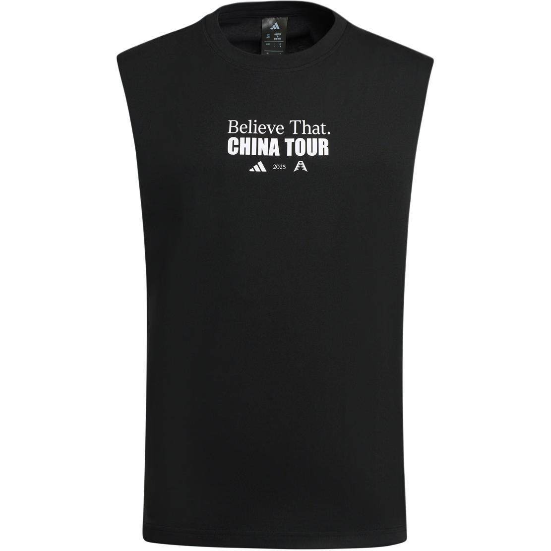 

Adidas Anthony Edwards SS25 CN Tour Knitted Round Neck Loose Sports Sleeveless Vest Men Tops KS2341 S