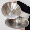 304 Stainless Steel Korean Salad Bowl Deepened Fruit Dish Durable Ramen Bowl  Kitchen Tableware