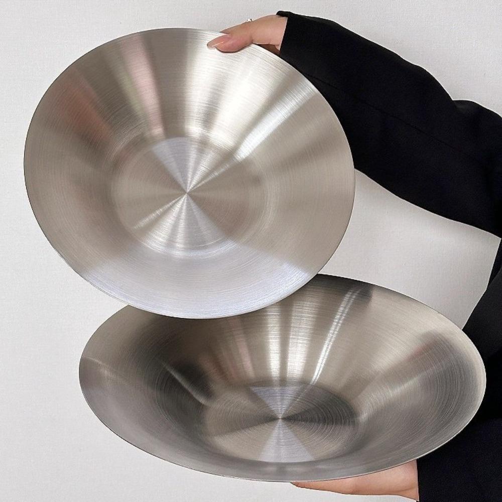 304 Stainless Steel Korean Salad Bowl Deepened Fruit Dish Durable Ramen Bowl  Kitchen Tableware