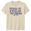 USA EST 1776 American History Patriotism Unisexs Unisexs Graphic Tee Shirt
