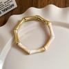 Gradient Geometric Resin Bracelet: Elegant, Versatile Fashion Jewelry for Women