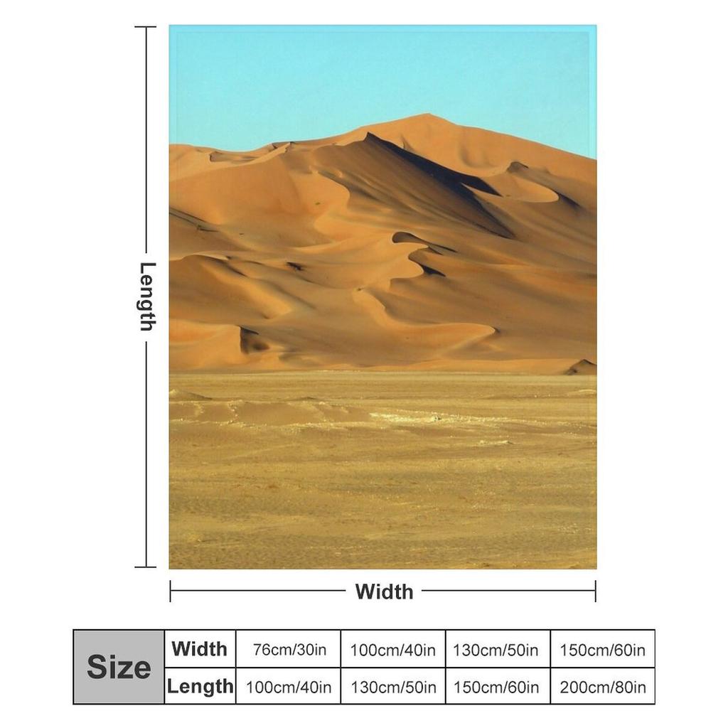 Sand Dunes Sahara Desert Landscape 22 Throw Blanket Portable Lightweight Blanket For Travel Camping