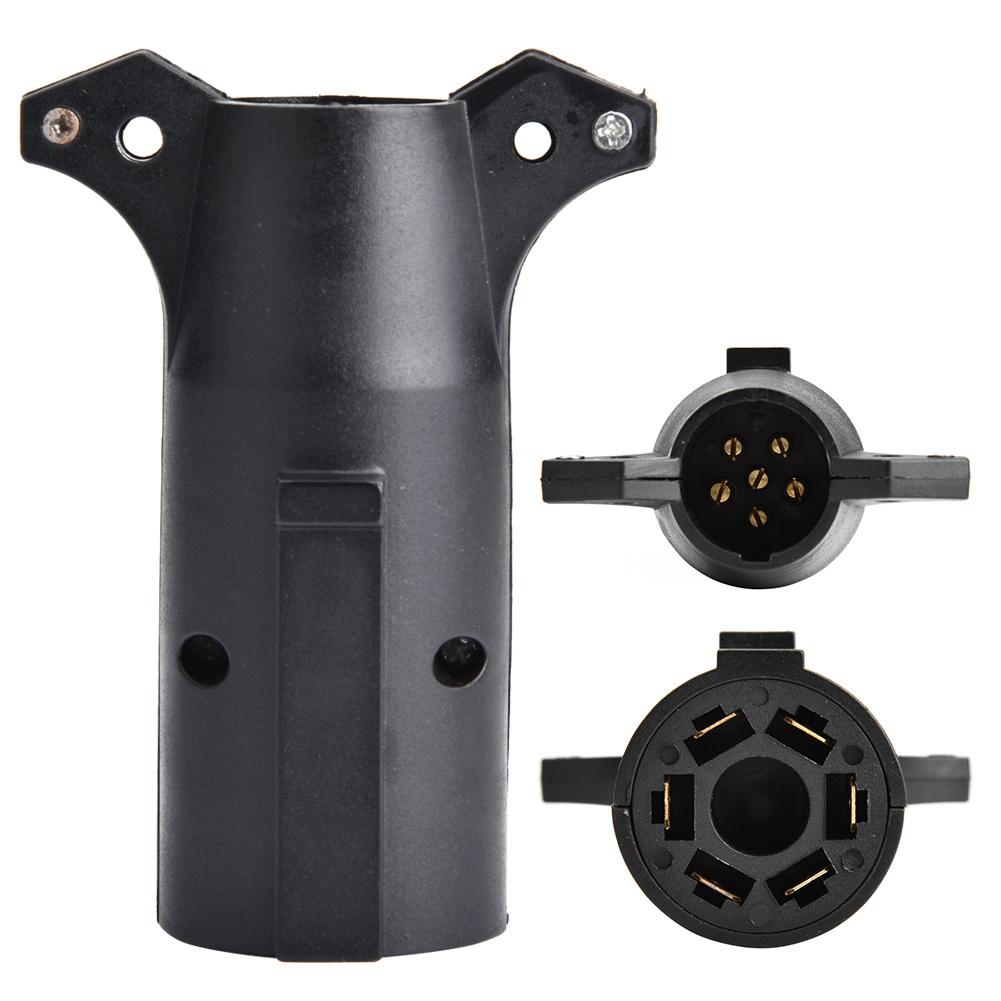 12V 7Pin to 6Pin N&S Trailer Socket Adapter Plug Converter Connector for Trailer Caravan