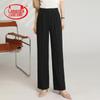 Women's High-Waist Wide-Leg Straight-Leg Pants