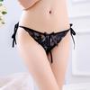 Sexy G-string T Panties Female Underwear Lace Thongs Women's Pants Sexy Pearl panties Erotic Women Crotchless panties plus size