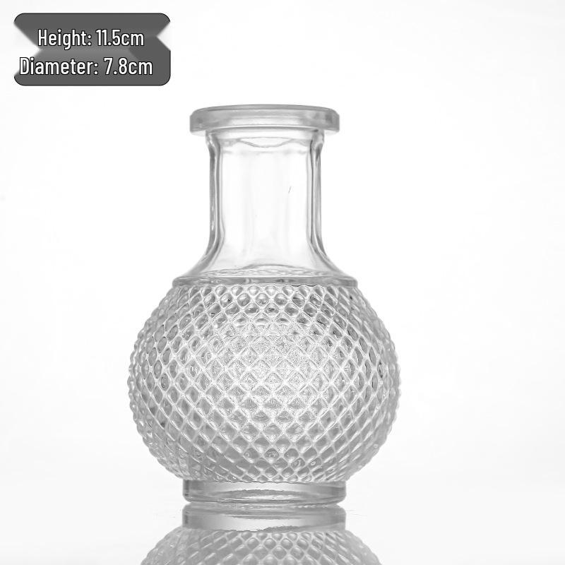 Retro Französisch-Amerikanische Mini-Glasvase für Trockenblumen & Grünzeug