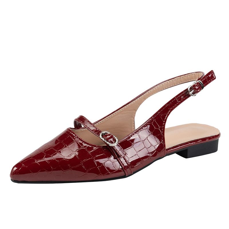 Modeschuhe Damen 2025 Marke Slingbacks Damen High Heels Mode Schnallenriemen Büro und Karriere Neu Gürtelschnalle Geschlossene Zehen Sandalen