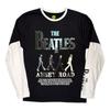 The Beatles Unisex Adult Abbey Road Infill Long-Sleeved T-Shirt