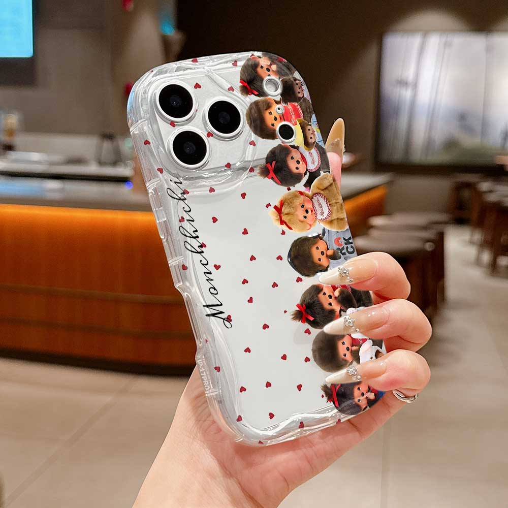 Ins Cute M-Monchhichis Phone Case For Samsung Galaxy A17 M16 A56 A36 A26 A16 A06 A15 A54 A34 A24 A14 A04 A13 A73 A53 4G 5G