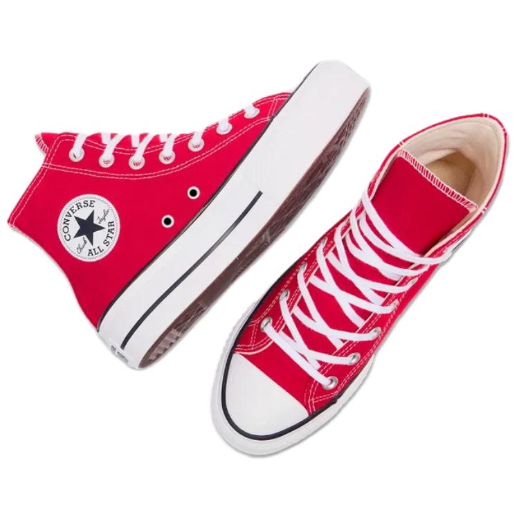 Converse All Star Lift Fashion Casual Slip Resistant Durable High Top Skate Shoes Women Sneakers Red A09220C