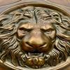 60.96 Cm Medieval Lion Face Shield Steel Armor Replica for Cosplay Display