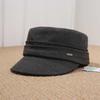 Pile hat children autumn and winter plain face small bag hat Internet celebrity black fashion versatile cold hat confinement hat