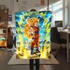 1PC Son Goku  Print Flannel Blanket, High quality All Seasons, Home Decor, Warmth and Comfort, Perfect for Christmas Gifts