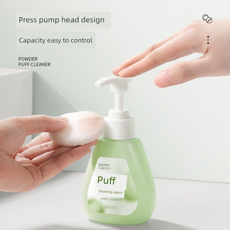 

[2 Бутылки] Yakino Beauty Tools Очиститель пуховок для пудры Косметическое яйцо Инструменты для макияжа Очиститель кистей для макияжа Powder puff cleaner(150ml)