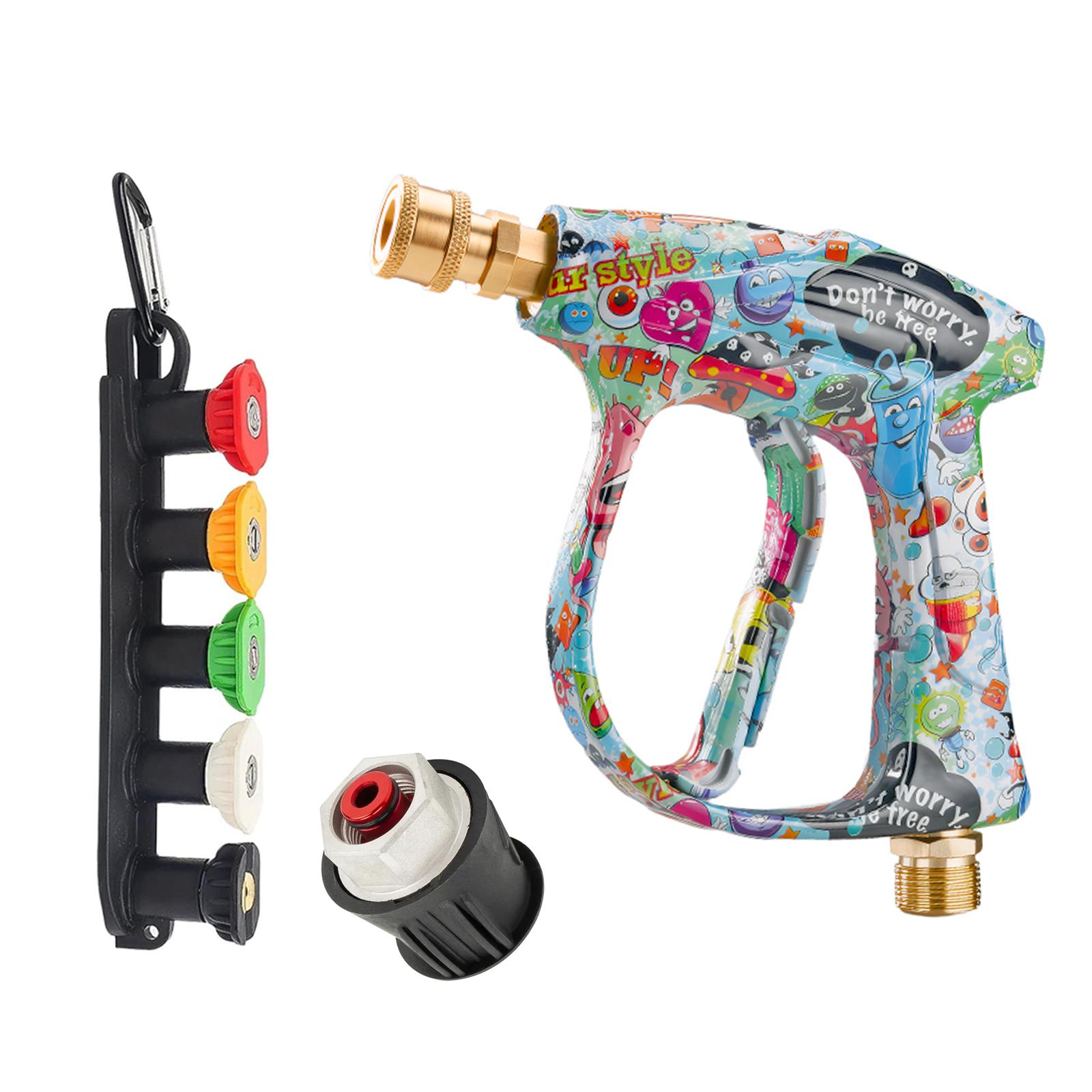 

M22 ID14 Short Pressure Washer Gun High Power Car Wash Spray Gun with Lavor Adapter Nozzle Kit