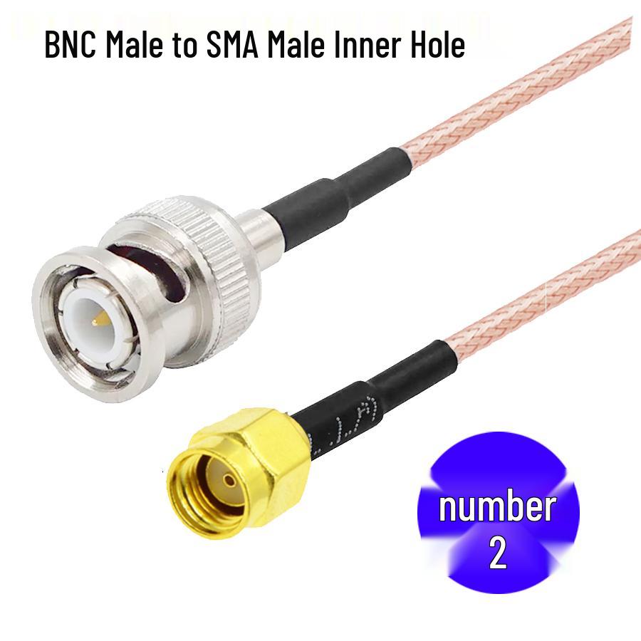 BNC Male to SMA Male RF Coaxial Adapter Antenna Extension Cable
