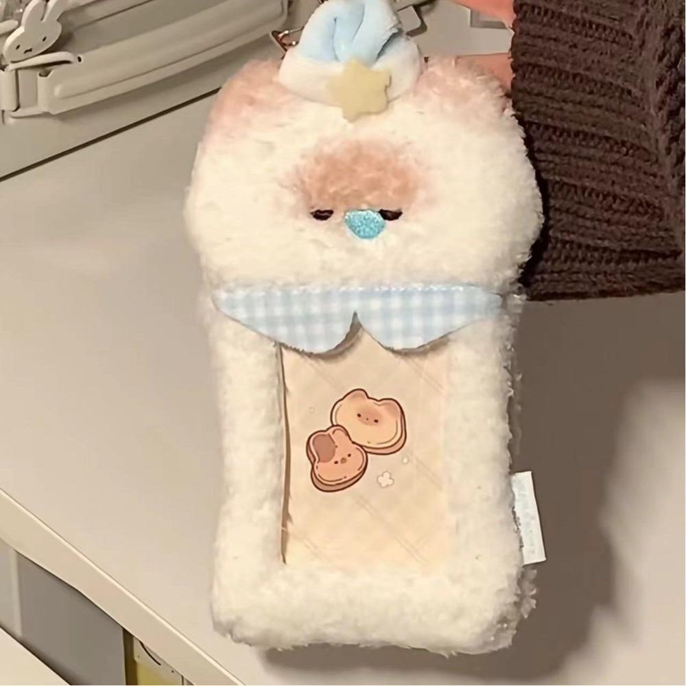 Cute Photocard Case Cartoon Bag Keychain Student Card Holder Portable Photo Card Holder