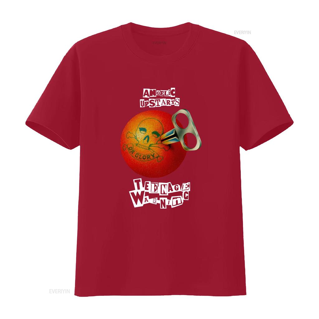 Angelic Upstarts Teenage Warning T Shirt Oi Punk Rock Music Vintage Fashion Casual Streetwear Unisex