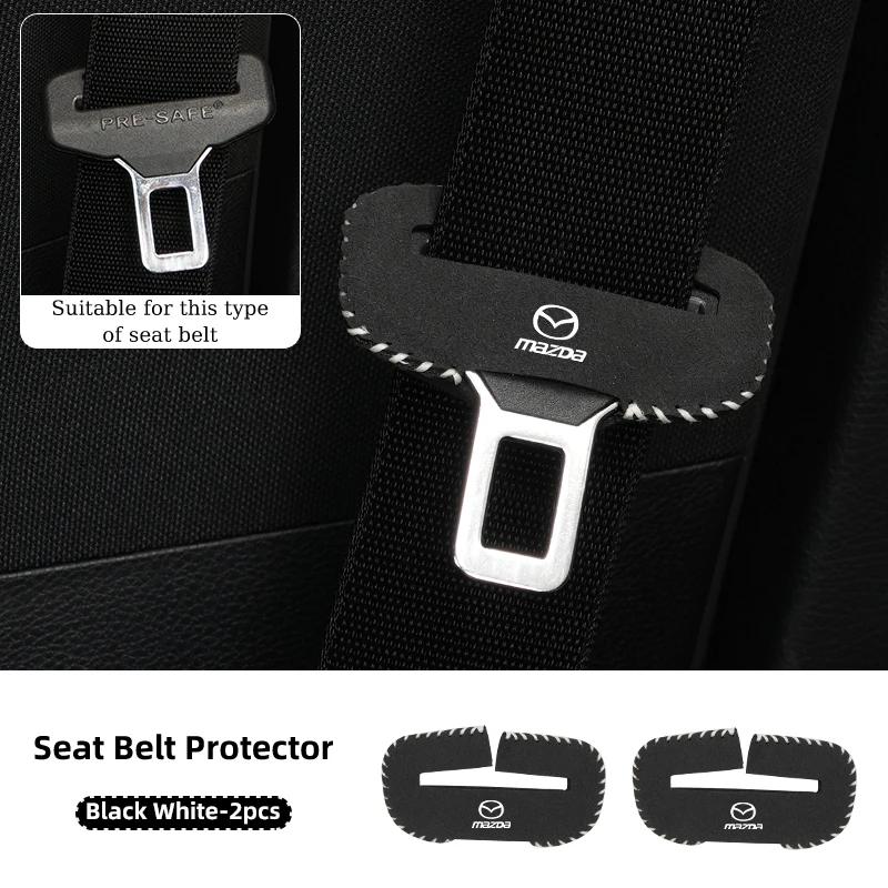 2025 Hot Car Seat Belt Clip Protector Seatbelt Buckle Plug Protective Cover For Mazda 3 6 2 5 Axela Atenza Demio CX3 CX5 MX3 MX5