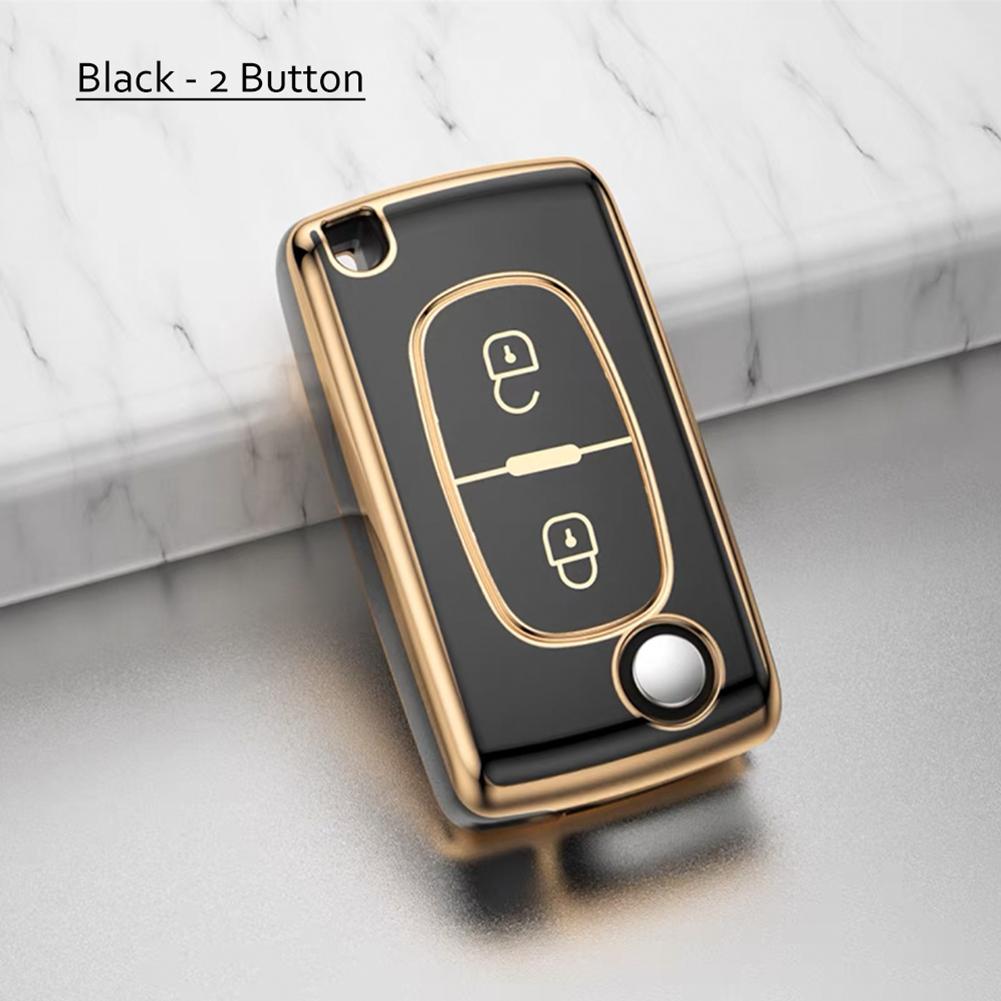 Placare TPU 2 3 butoane Carcasa pentru chei de la distanță pentru Peugeot 107 207 307 307S 308 407 607 pentru Citroen C2 C3 C4 C5 C6 C8