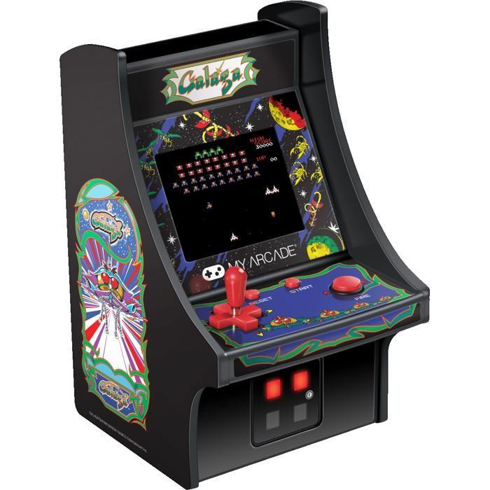 Borne d'Arcade Rétro Mini - My Arcade - GALAGA - Écran 5 Pouces - Console Portable - Noir