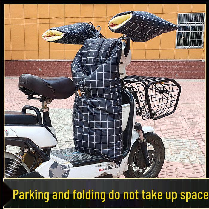 Wodoodporny, wiatroodporny i składany pokrowiec na przednią szybę skutera elektrycznego Four Seasons - Pogrubiony dla ciepła zimą