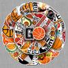 50-Piece Trendy Waterproof Basketball Stickers for Suitcases and Laptops