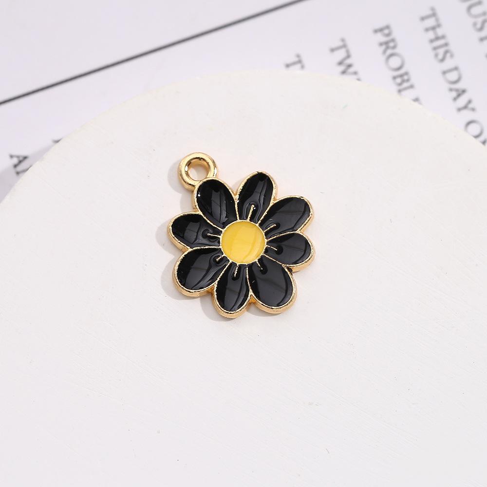 Barevná kapka Slunečnice Malá sedmikráska Zinková slitina Přívěsek DIY Náramek Přívěsek Náhrdelník Přívěsek Příslušenství