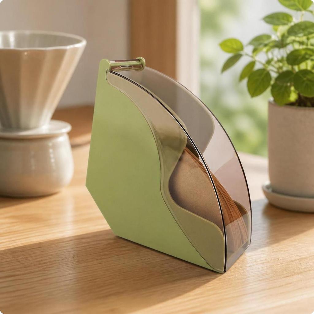 Filter Holder Dustproof Coffee Paper Storage Convenient for Cafe