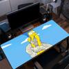 Marge Simpson Mouse Pad, Large Gaming Desk Mat, Non-slip XXL Mousepad for Laptop & Tablet, Mini PC Playmat with Stitched Edges