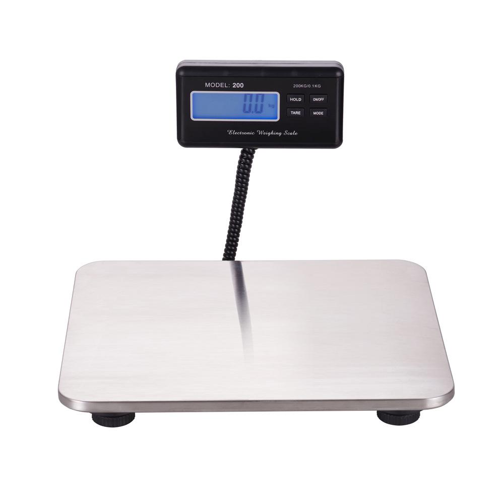 200Kg Stainless Steel Countertop Electronic Pet Scales Portable Pet Scale Ultra-thin Luggage Parcel Express Table Scale