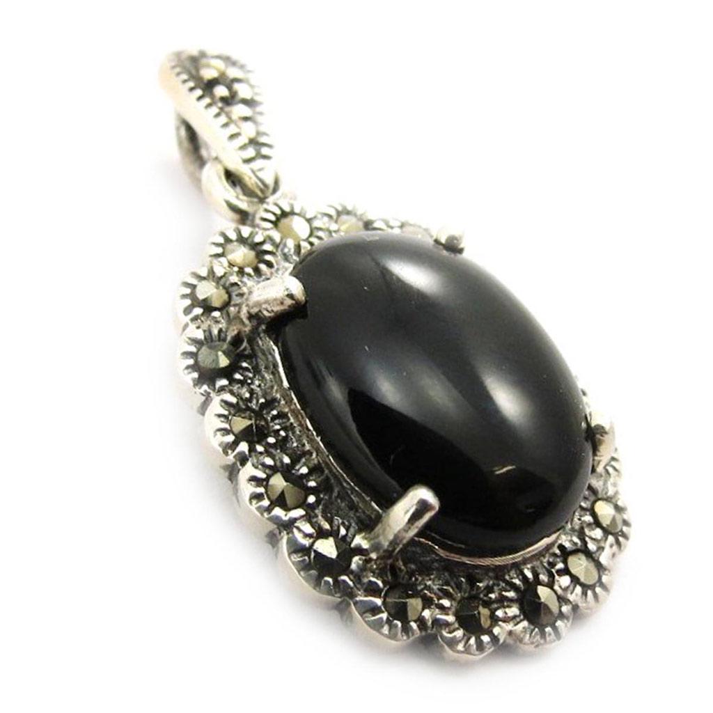 

Les Trésors De Lily [J5269] - Серебряный кулон Сапфо черный