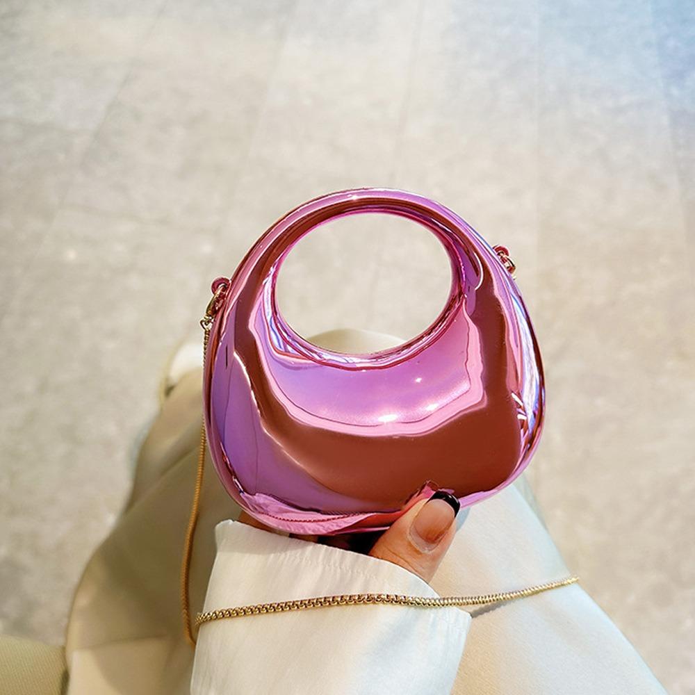 Fashion Acrylic Clutch Bags Elegant Portable Handbags Small Crossbody Bag Creative Handle Wrist Bag for Women