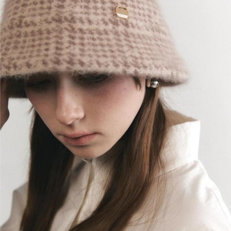 

ACCLET Шерстяная панама в гусиную лапку H017_БЕЖЕВЫЙ beige