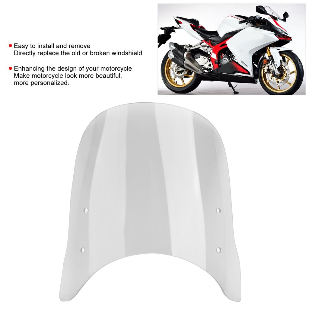 Acrylic Motorcycle   Windscreen Fit for   CB125R CB250R CB300R 2018‑2020