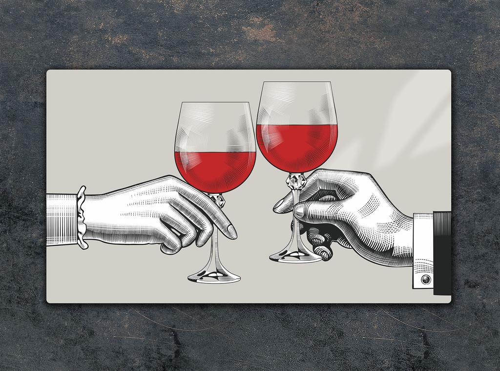 SZKLANA DESKA DO KROJENIA 52x30 WINO