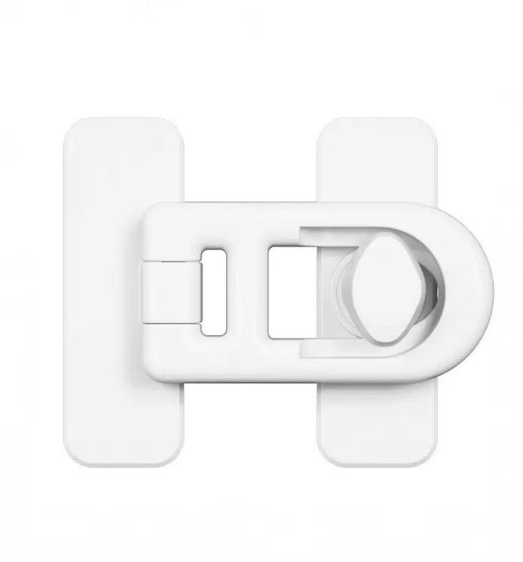 

Child Safety Lock: No-Punch Fridge & Cabinet Closure Clip белый