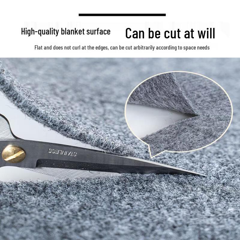 Grey Striped Jacquard Soundproof Carpet Roll