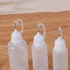 10/30/50Ml Plastic Squeezable Tip Applicator Bottle Refillable Dropper With Needle Tip Caps For Glue Pigment Oil Liquids Bottles