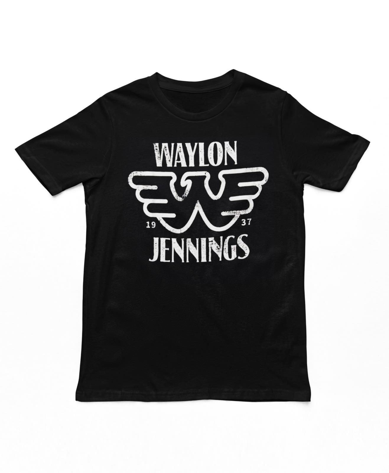 Waylon Jennings Established Mens T Shirt Music Classic Rock Band Tee New Black XXXXL