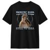 Oversized T Shirt Funny Thinking Monkey Memes Brainrot 100 Cotton T Shirts Fashion Tee Shirt Design Short Sleeve Top Tees