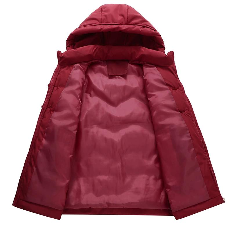 Keskealiste naiste talveparka kapuutsiga vabaaja mantlid naistele paks soe jope