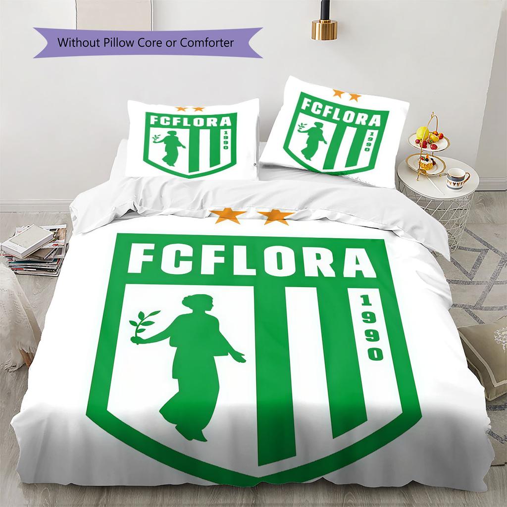 FC Flora Tallinn Bedding Quilt Set Quilt Cover Pillowcase Home Decoration Birthday Gift (1 * duvet cover + 2 * pillowcase, without core)