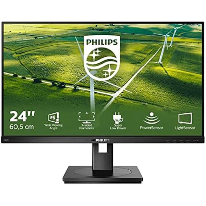 Écran LED - PHILIPS - 242B1G/01 - 23,8 pouces - Full HD 1920 x 1080 - 16:9