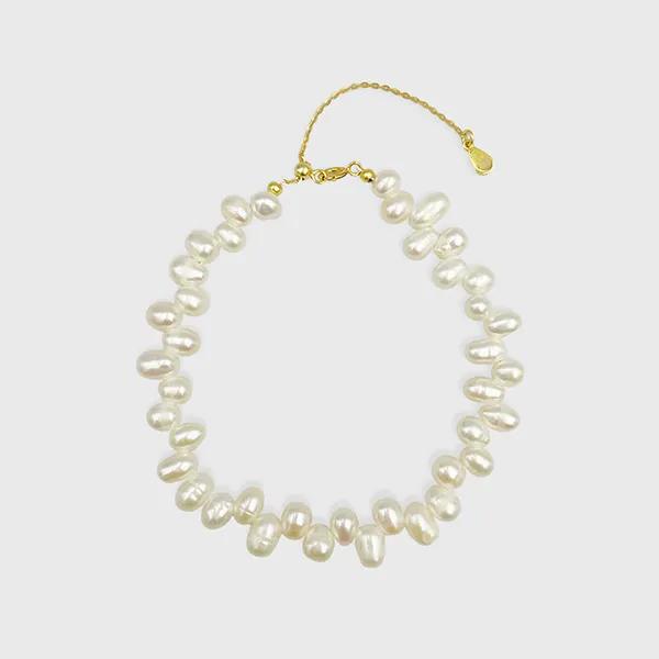 [SILVER] Arte Freshwater Pearl Bracelet JS-24-027B