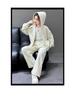 Girls' Fashionable 2025 Autumn Hooded Jacket & Pants Two-Piece Set