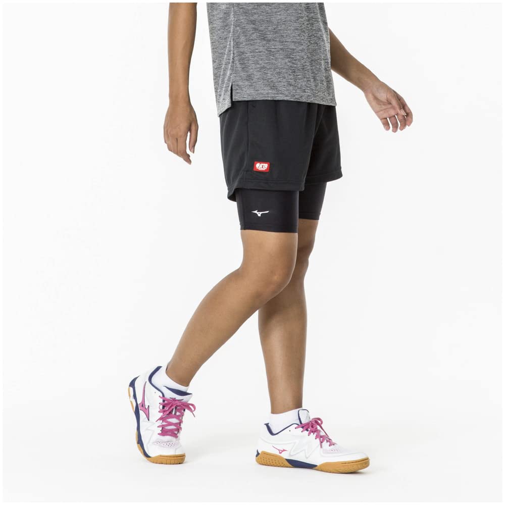 Sportswear Half Tights Table Tennis Training 82JBA204 Black MB Women's