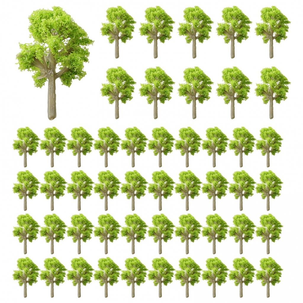 50* Trees Model Garden Train Railway Scenery Layout Height 4cm Durable Hot