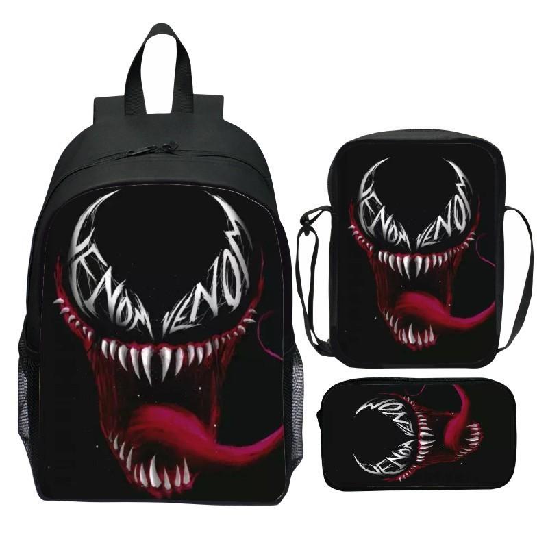 Mochila de Desenho Animado Mochila Escolar Estampada Estojo Bolsa Ombro